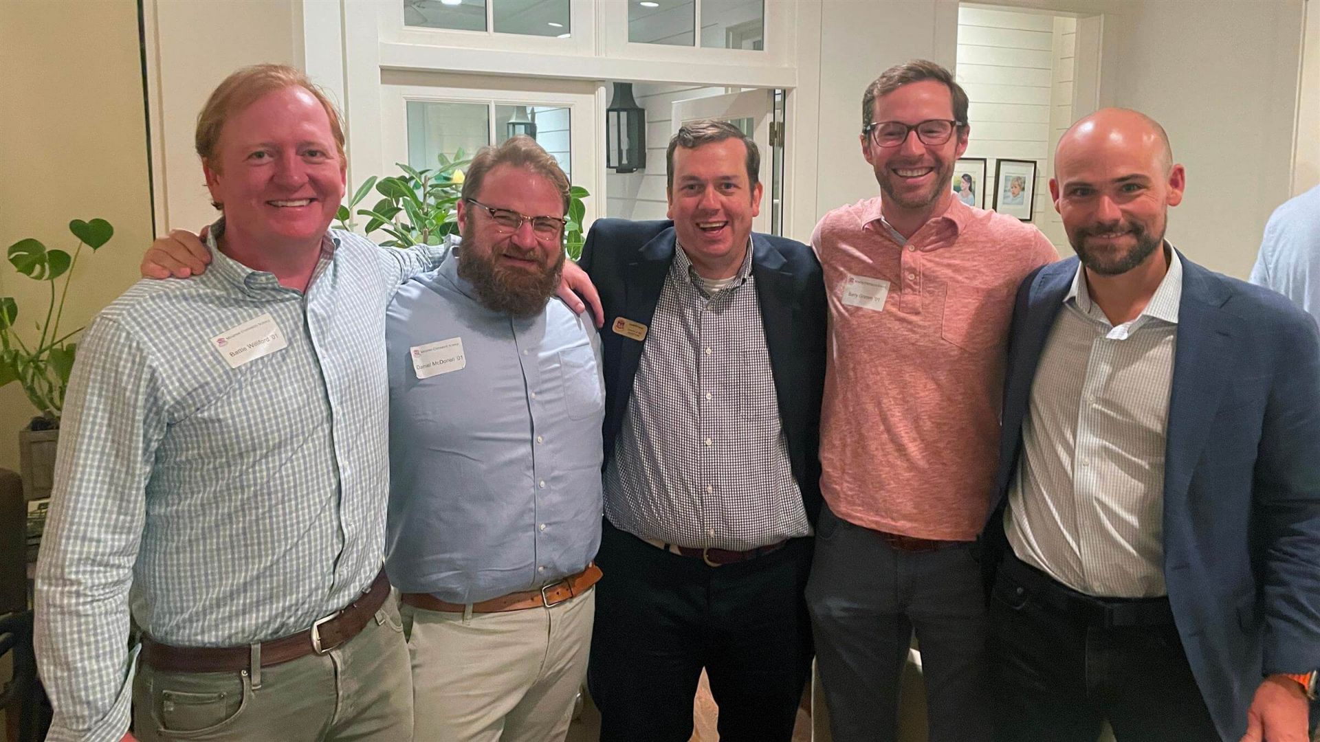 group of men posing