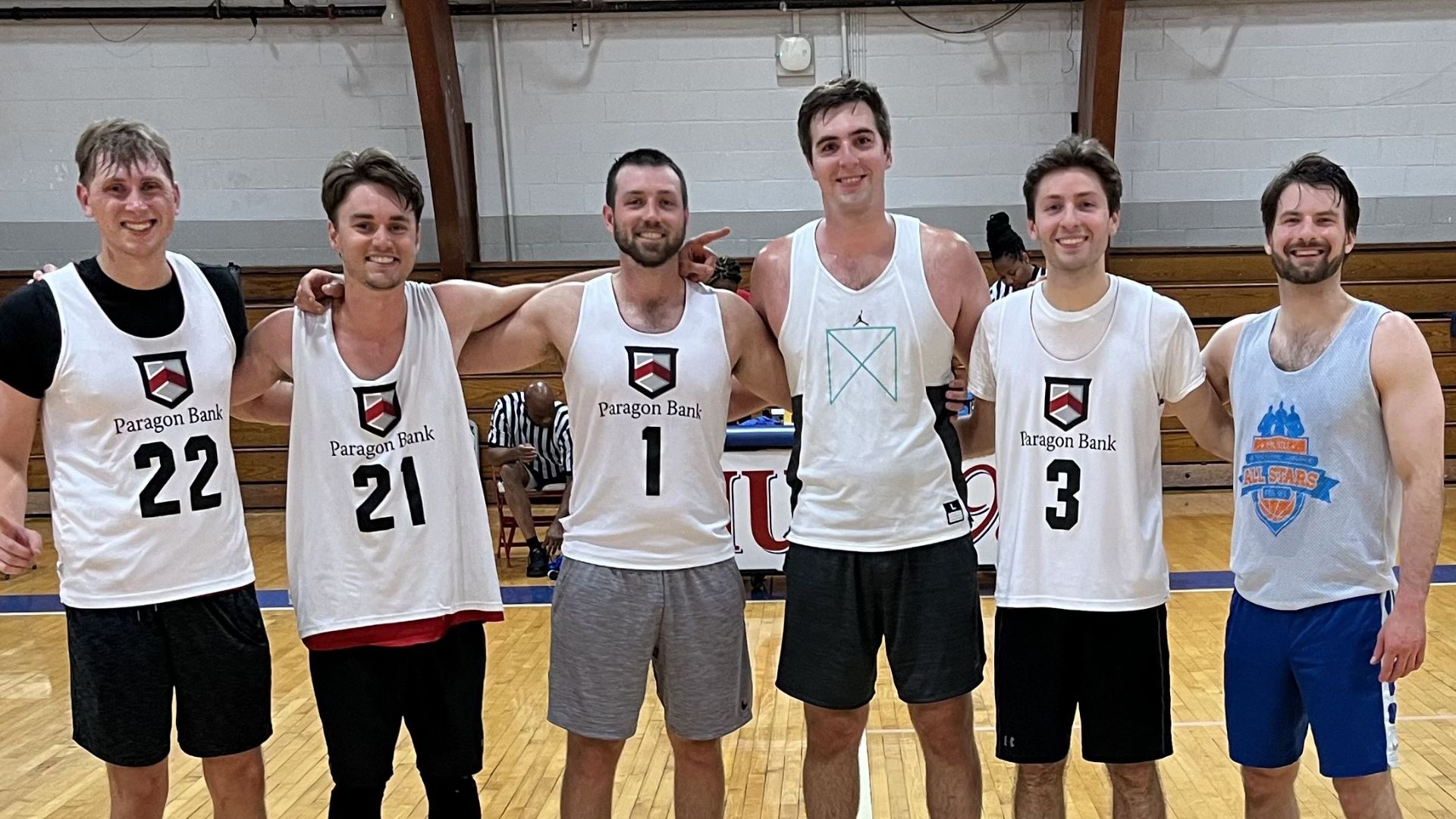 Alumni playing basketball 10